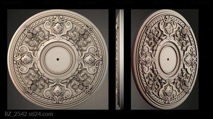 Rozette (RZ_2542) 3D models for cnc