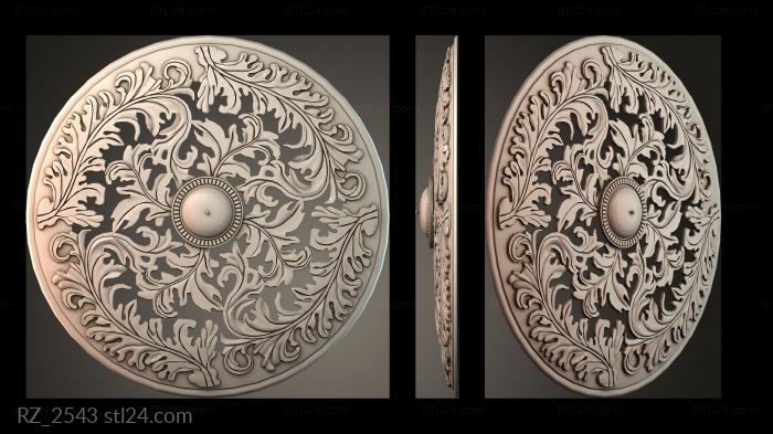 Rozette (RZ_2543) 3D models for cnc