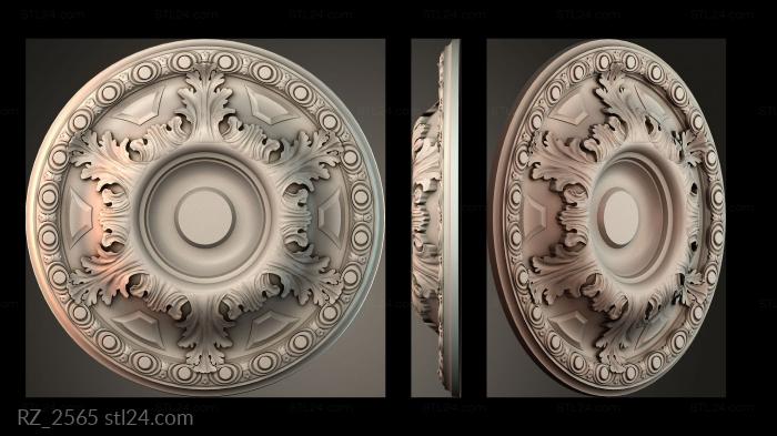 Rozette (RZ_2565) 3D models for cnc