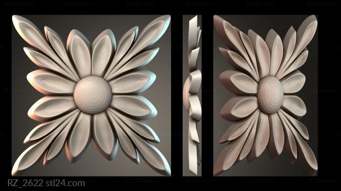 Rozette (RZ_2622) 3D models for cnc