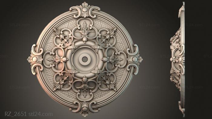 Rozette (RZ_2651) 3D models for cnc