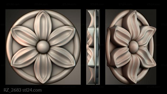 Rozette (RZ_2683) 3D models for cnc