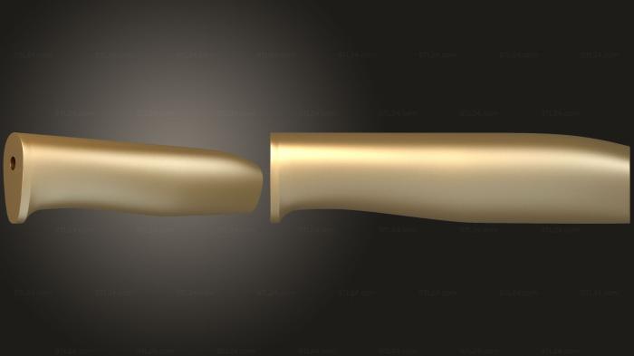 Handle (Knife handle, RKT_0021) 3D models for cnc