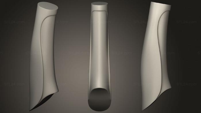 Рукоятки (Рукоять ножа8, RKT_0026) 3D модель для ЧПУ станка