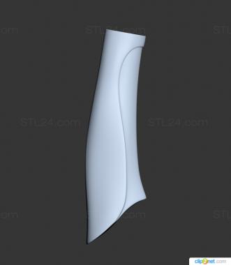 Handle (Knife handle 8, RKT_0026) 3D models for cnc