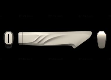 Handle (Knife handle, RKT_0038) 3D models for cnc