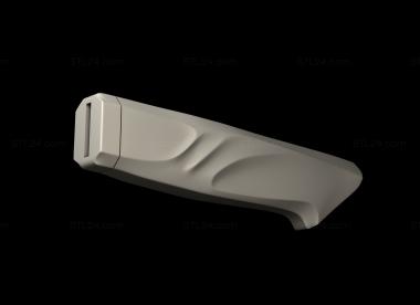 Handle (Knife handle, RKT_0038) 3D models for cnc