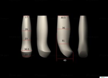 Handle (The handle is simple, RKT_0039) 3D models for cnc