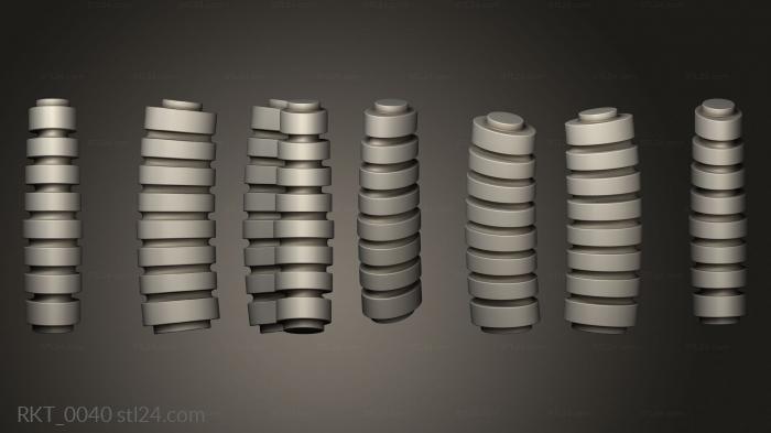 Handle (Handle with slits, RKT_0040) 3D models for cnc