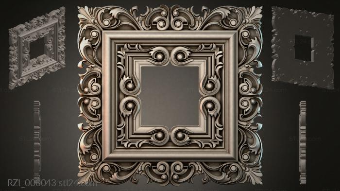 Круглый декор, розетки (RZI_000043) 3D модель для ЧПУ станка