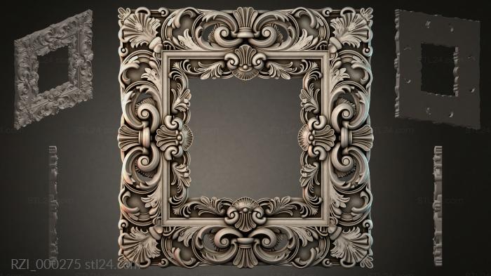 Круглый декор, розетки (RZI_000275) 3D модель для ЧПУ станка