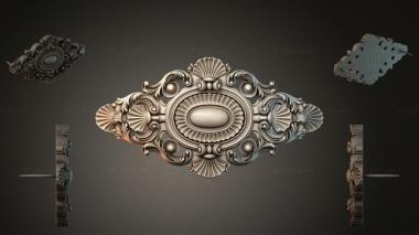 Round decor, rosettes RZI_004823 3d model