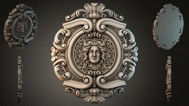 Round decor, rosettes RZI_004825 3d model