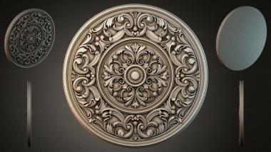 Round decor, rosettes RZI_004829 3d model