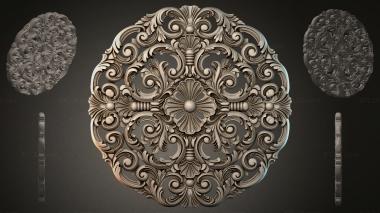 Round decor, rosettes RZI_004830 3d model