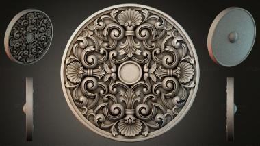 Round decor, rosettes RZI_004845 3d model