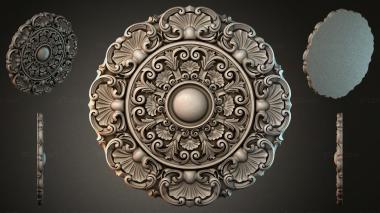 Round decor, rosettes RZI_004847 3d model