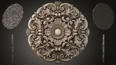 Round decor, rosettes RZI_004860 3d model