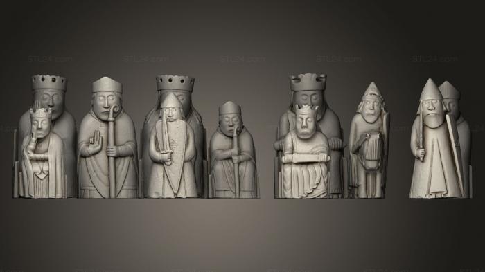 Lewis Chess Pieces Complete Set