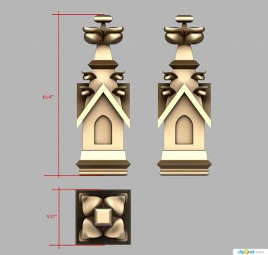 Finial (, SHS_0065) 3D models for cnc