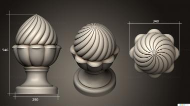 Finial (Pommels, SHS_0075) 3D models for cnc