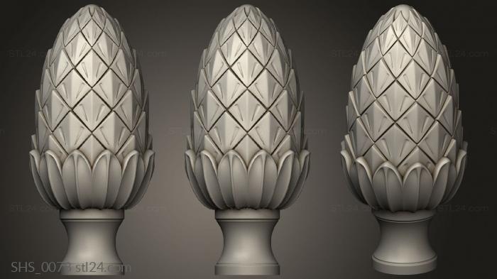 Finial (Knobble, SHS_0078) 3D models for cnc