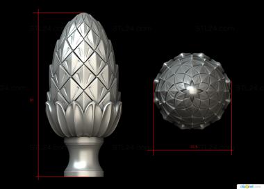 Finial (Knobble, SHS_0078) 3D models for cnc