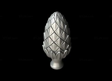 Finial (Knobble, SHS_0078) 3D models for cnc