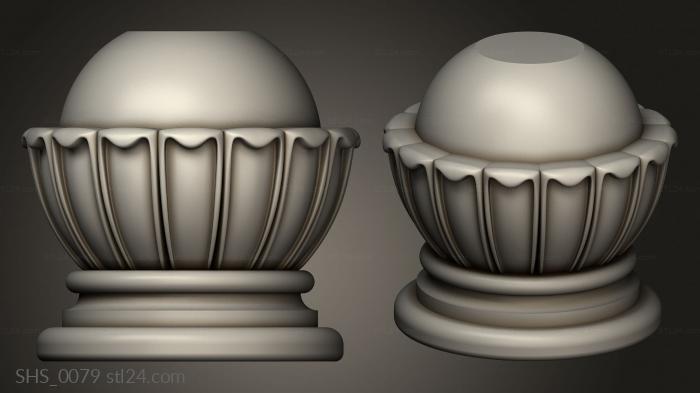 Finial (Element under the railing, SHS_0079) 3D models for cnc