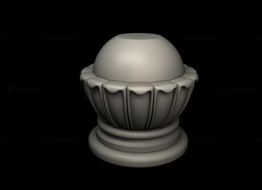 Finial (Element under the railing, SHS_0079) 3D models for cnc