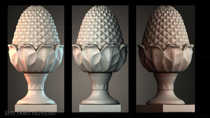 Finial (SHS_0085) 3D models for cnc