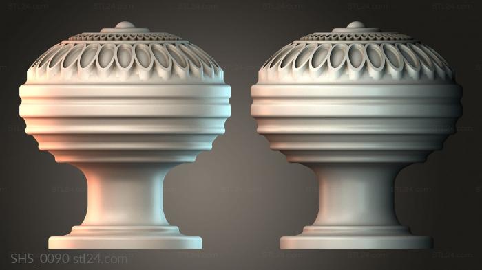 Finial (SHS_0090) 3D models for cnc