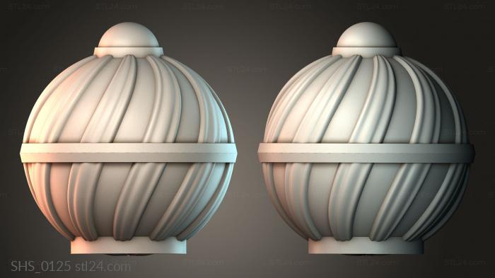 Finial (SHS_0125) 3D models for cnc