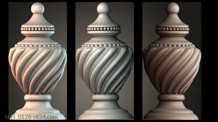 Finial (SHS_0128) 3D models for cnc