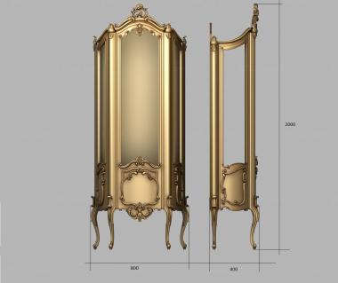 Cupboard (Classic sideboard, SHK_0153) 3D models for cnc