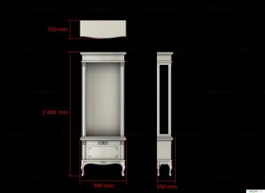 Cupboard (Sideboard, SHK_0154) 3D models for cnc