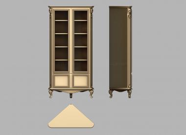 Cupboard (Corner showcase, SHK_0175) 3D models for cnc