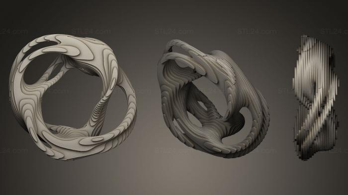 Geometric shapes (Julia Revolute Low poly in Height, SHPGM_0053) 3D models for cnc