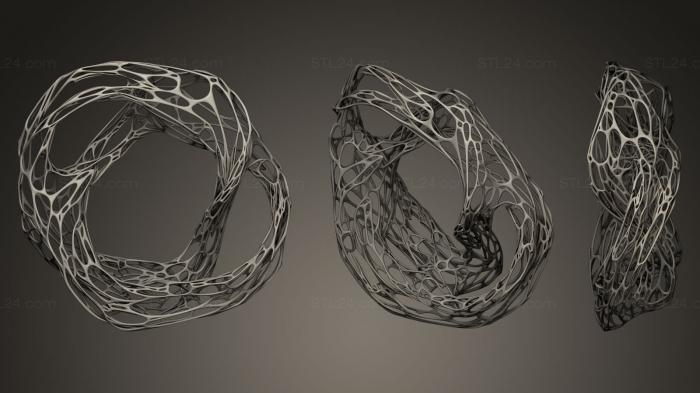 Geometric shapes (Julia Revolute Voronoi Style, SHPGM_0064) 3D models for cnc