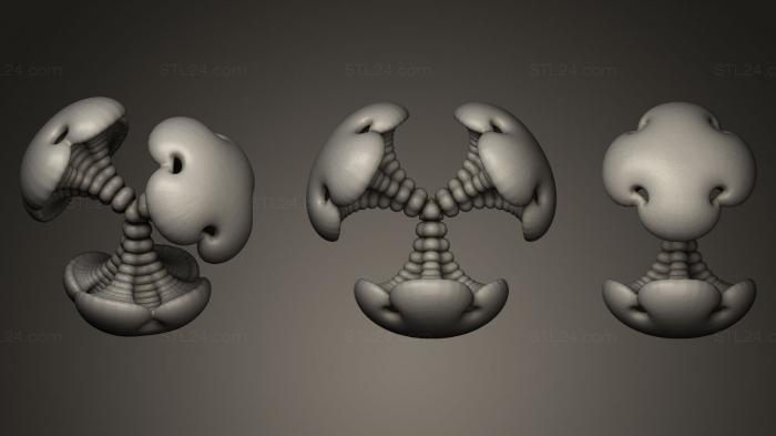 Geometric shapes (Monster Skeleton 1413, SHPGM_0085) 3D models for cnc