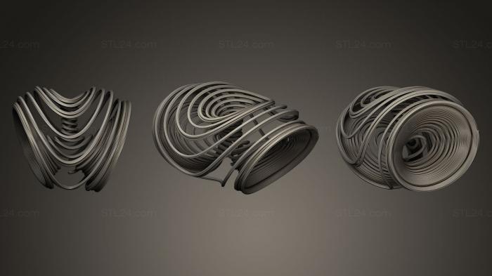 Geometric shapes (Strange Attractor 3 Scroll Unified Chaotic 1, SHPGM_0105) 3D models for cnc