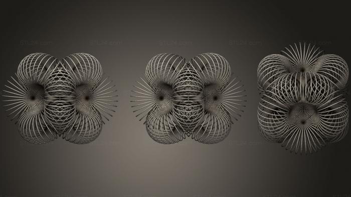 Geometric shapes (Air Octahedron Donut, SHPGM_0222) 3D models for cnc
