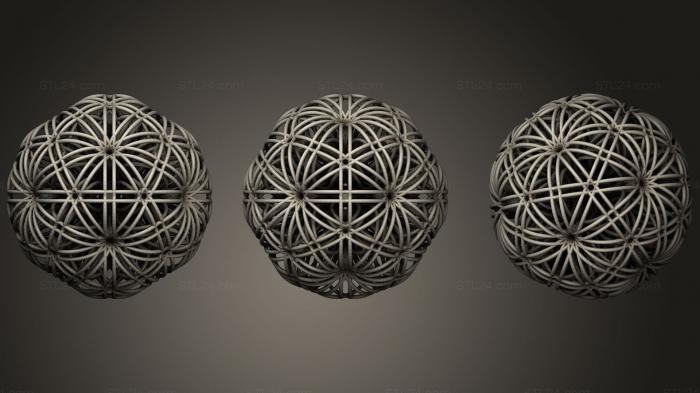 Geometric shapes (All Invincibility Radiation, SHPGM_0244) 3D models for cnc