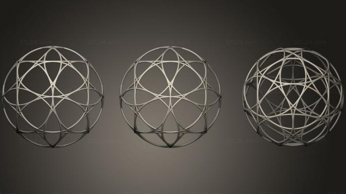 Geometric shapes (Alpha Frequency5 Father Earth King Kong, SHPGM_0265) 3D models for cnc