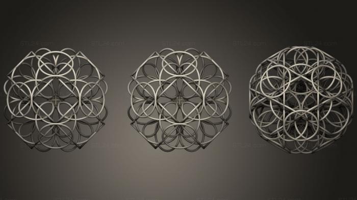 Geometric shapes (Alpha Mind Seed Of Existence, SHPGM_0270) 3D models for cnc