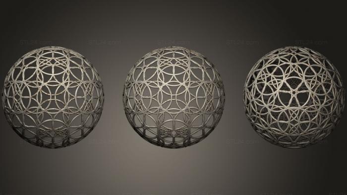Geometric shapes (Alpha Omega Existence Stable, SHPGM_0271) 3D models for cnc