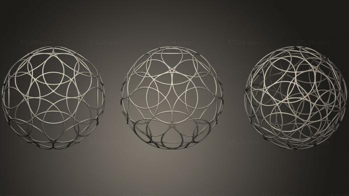 Geometric shapes (Atom Step28 Mind6d 15d Light, SHPGM_0308) 3D models for cnc