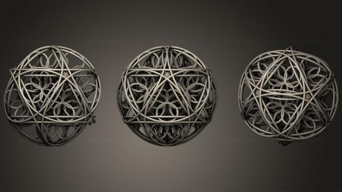Geometric shapes (Berendhedroncomplete, SHPGM_0320) 3D models for cnc