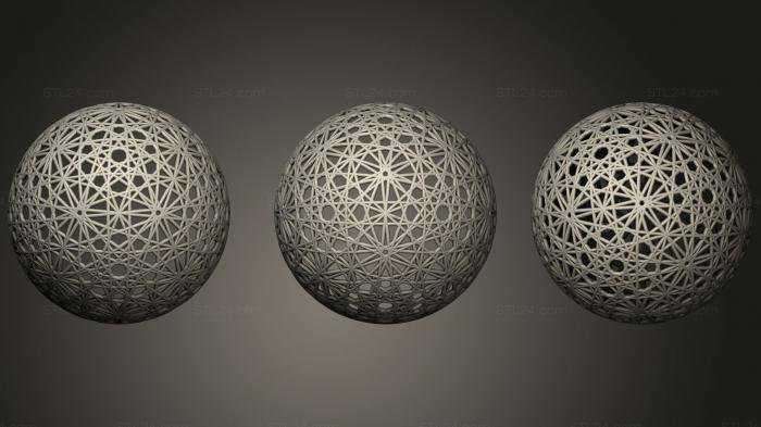 Geometric shapes (Great Circles Water 6d Evo, SHPGM_0499) 3D models for cnc