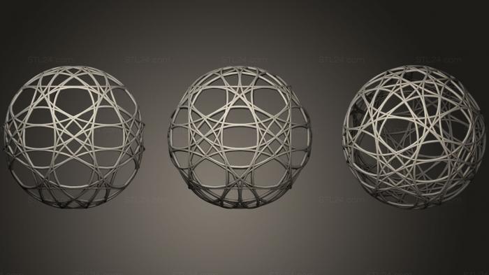 Geometric shapes (hexahedron octahedron variations3, SHPGM_0507) 3D models for cnc